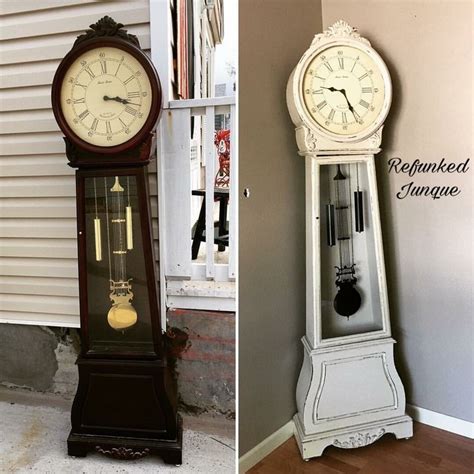 Pin By Wannie Wolter On Clocks Clock Makeover Repurposed Grandfather