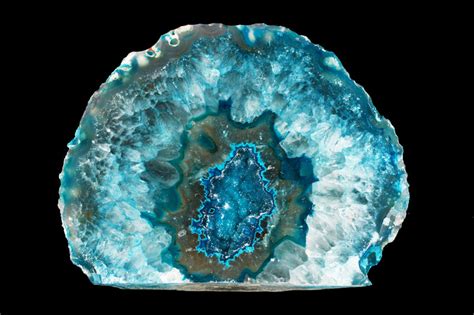 Agate Geode Teal 3 Throat Chakra Healing Crystals And Stones