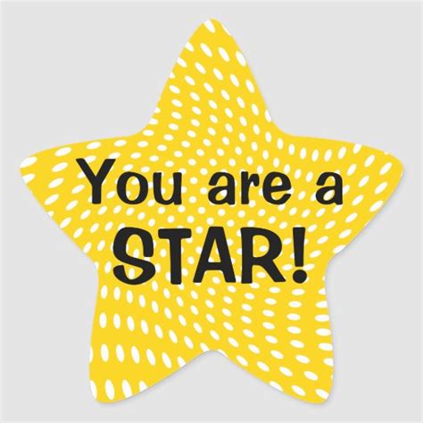You Are A Star Reward Stickers Au