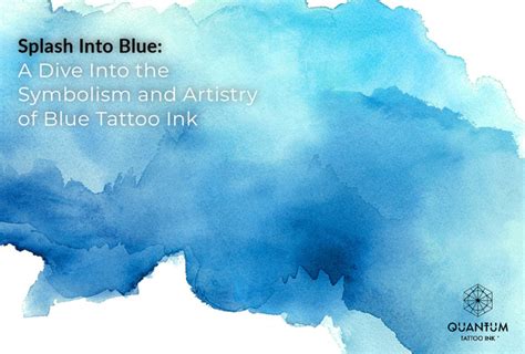 Splash Into Blue A Dive Into The Symbolism And Artistry Of Blue Tattoo