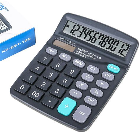 Helect Desk Calculator 12 Digit Desktop Calculator With Standard