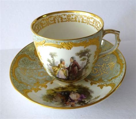 Exquisite Antique KPM Berlin Tea Cup Saucer Antique Tea Cups Tea