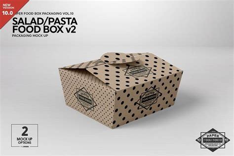 Download Salad Food Box v2 Packaging Mockup