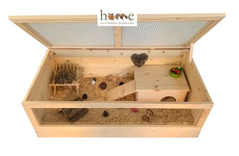 Large Wooden Guinea Pig Cage With Roof 120 X 60cm