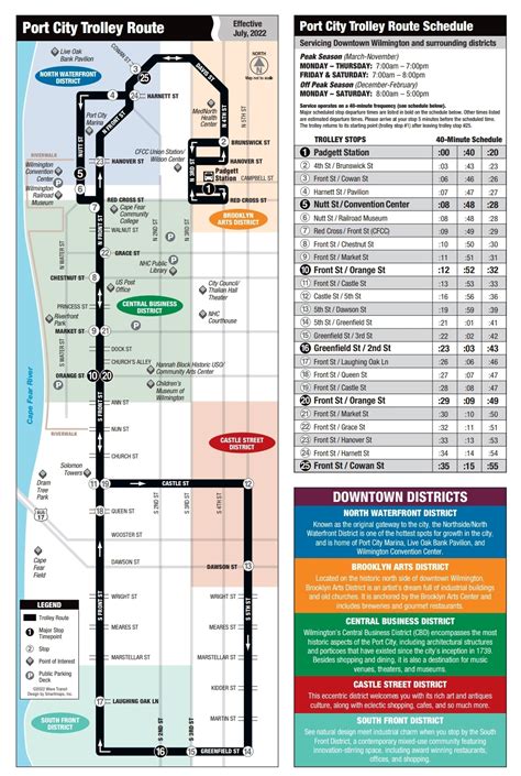 Port City Trolley Route And Schedule Wave Transit