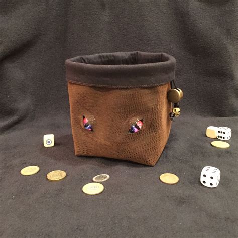 Mimic Dandd Dice Bag Drawstring Pouch Bag Large Leather Bag Of Etsy Canada