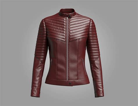 Female Leather Jacket 3d Model 3d Model Cgtrader