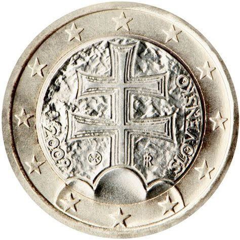 Slovensko 2 Euro 2009 2 Euro Coin From Slovakia Stock Photo Download