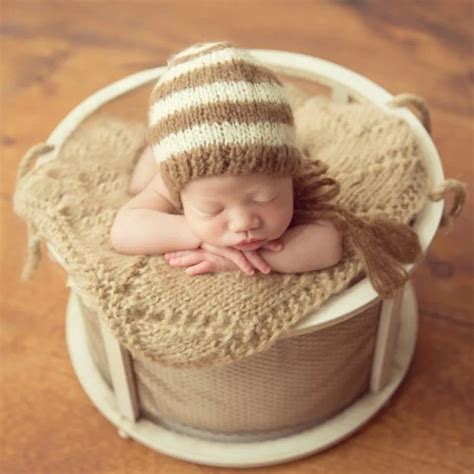 Baby Pose Pod Newborn Basket Posing Bowl Photography Props Handle