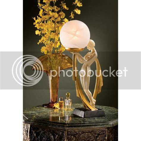 16 Nude Lady Lamp Sculpture Art Deco Statue Frosted Glass Globe Illuminated Orb Ebay