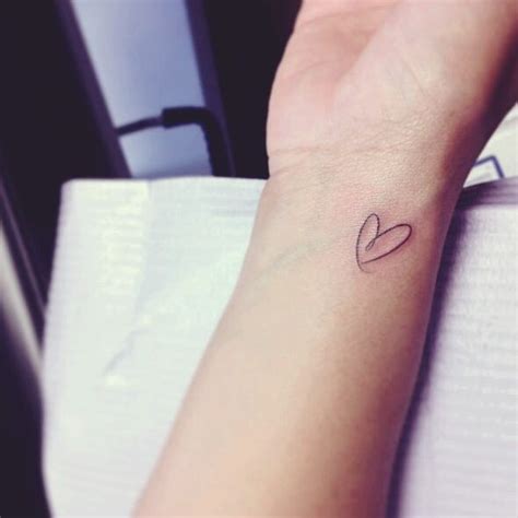 Beautiful Small Heart Tattoo On Right Wrist Heart Tattoo Wrist Simple Heart Tattoos Heart
