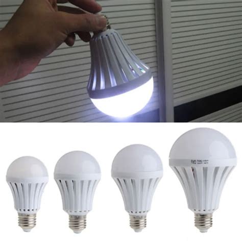 Smart Led E27 5w 7w 9w 12w Emergency Light Bulb Rechargeable