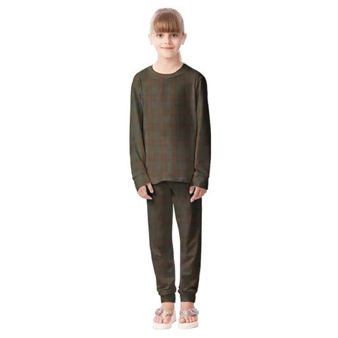 Scottish Gray Clan Tartan Pajama Set