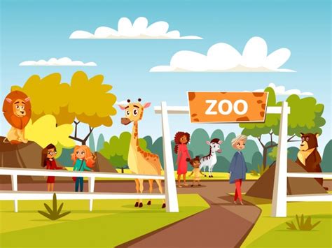 Free Zoo Or Petting Zoo Cartoon Design Open Zoo Wild