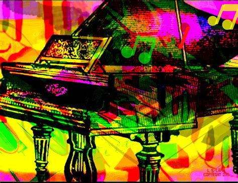 Abstract Piano Art Painting By Larry Lamb