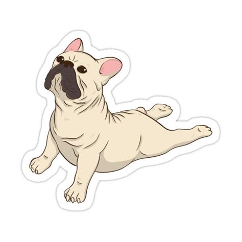 French Bulldog Yoga Sticker