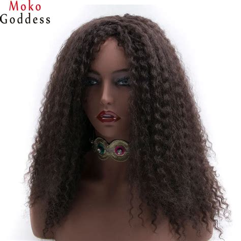 Cheap Human Hair Wigs Hair Extensions Mokogoddess Afro Kinky Curly