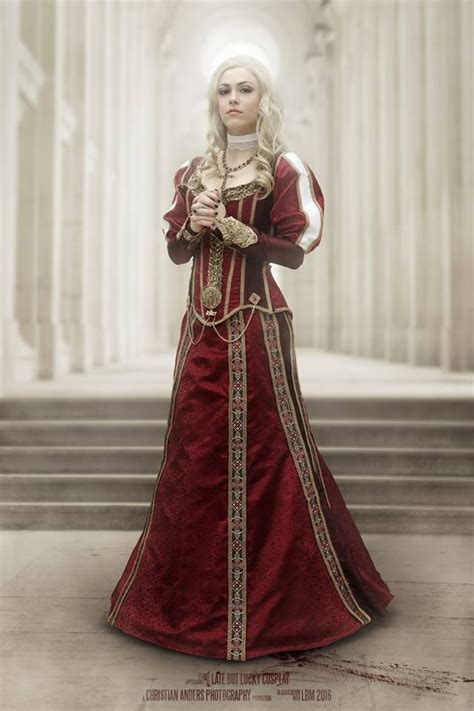 Assasines Creed Lucrezia Borgia Cosplay Victorian Dress Cosplay