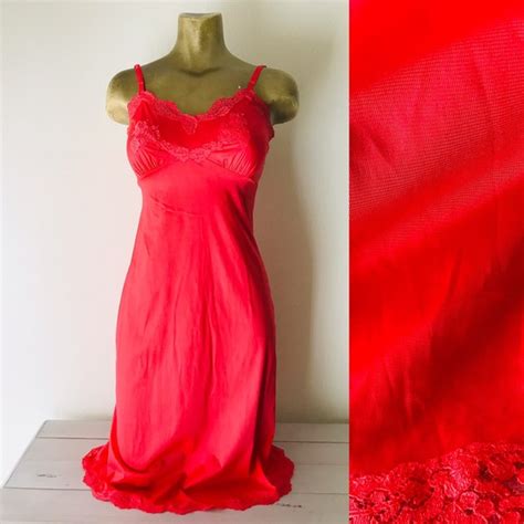 Kayser Intimates And Sleepwear Kayser Vintage 6s Coral Slip Nightgown