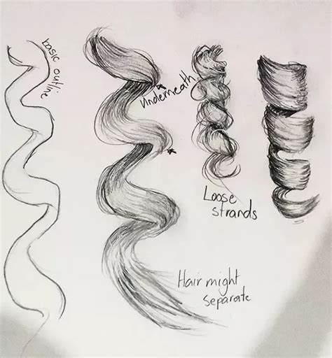 Pin By Hm On Art Tips Curly Hair Drawing How To Draw Curls