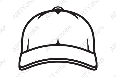 Baseball Cap Svg File For Cricut Graphic By Artychokedesign