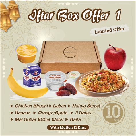 Buy Iftar Meal Box Only Aed10 Best For Ramadan Charity