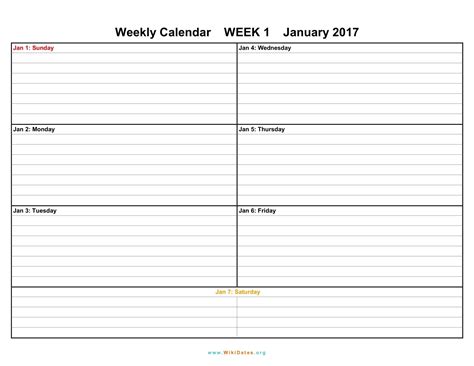 Blank 7 Day Calendar Template Calendar Inspiration Design 7 Day