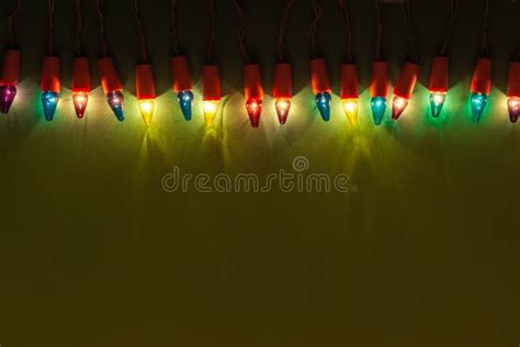 Christmas Lights Of Different Colors Stock Image Image Of Glow