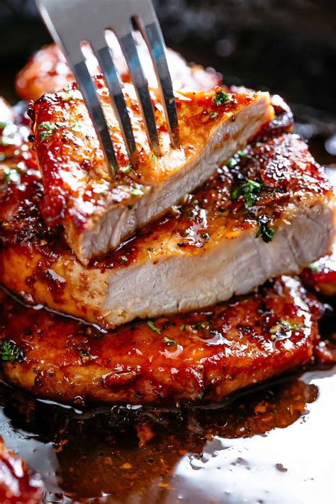 Bread them and fry them, and they'll taste great. Easy Honey Garlic Pork Chops - Cafe Delites