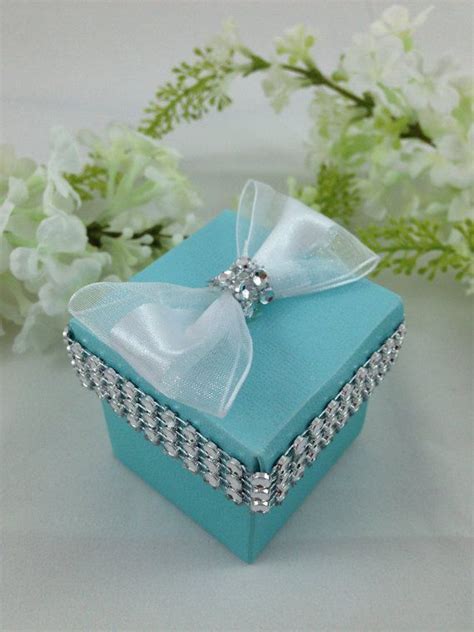 Turquoise Favor Boxes Wedding Bridal Shower Gift Box
