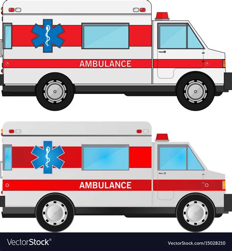 Ambulance Cars Royalty Free Vector Image Vectorstock