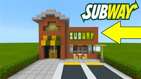 Minecraft Tutorial How To Make A Subway Restaurant 2019 City Tutorial Razorxgamer