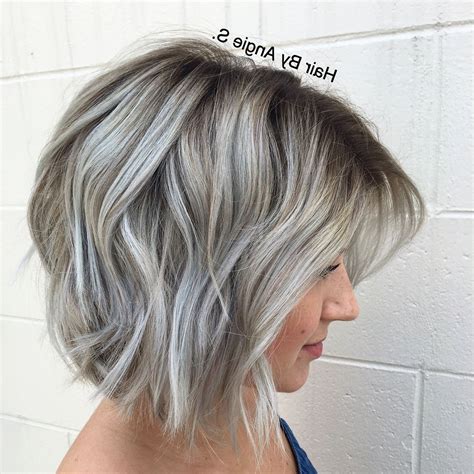 20 Photo Of Short Ash Blonde Bob Hairstyles With Feathered