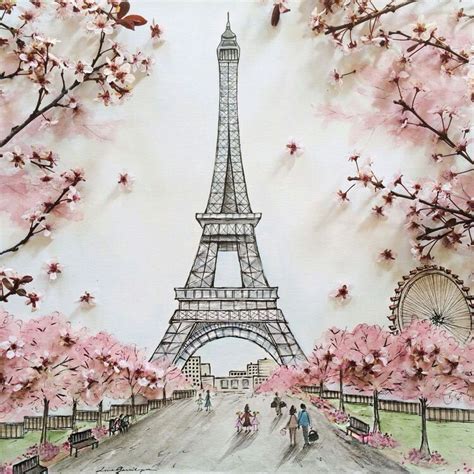Pin By Sahar On City Of Love Drawings Paris Wallpaper Eiffel Tower