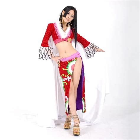 Boa Hancock Cosplay Costumes Cheongsam Japanese Anime One Piece Clothing Halloweenmasquerade