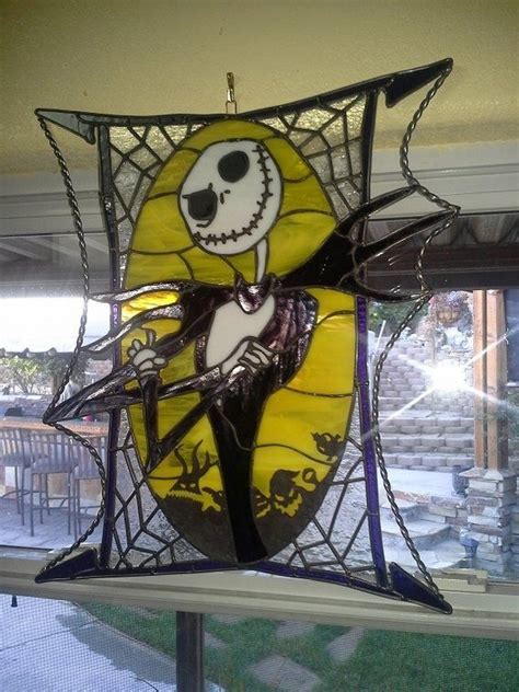 Custom Stained Glass Jack Skellington By Glass Art For The World