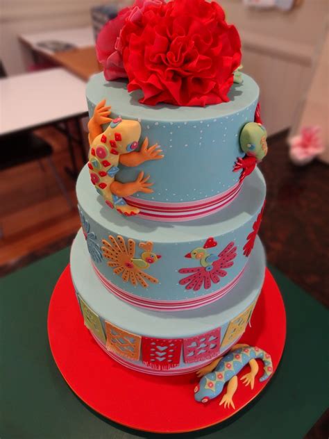 Mexican Fiesta Cake Three Tiers