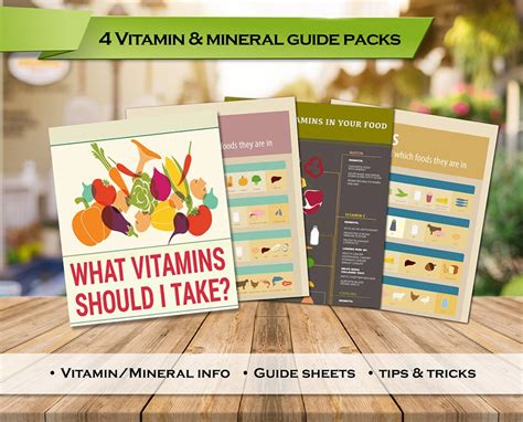 Vitamin Guides Mineral Guides Vitamin Minerals Vitamin Cheat Sheets