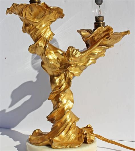 Bronze Sculpture Art Nouveau Lamp For Sale At 1stdibs