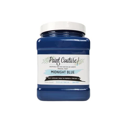 Midnight Blue Paint Couture Acrylic Mineral Paint All Paint Products