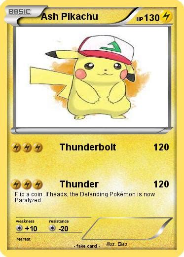 Pokémon Ash Pikachu 97 97 Thunderbolt My Pokemon Card