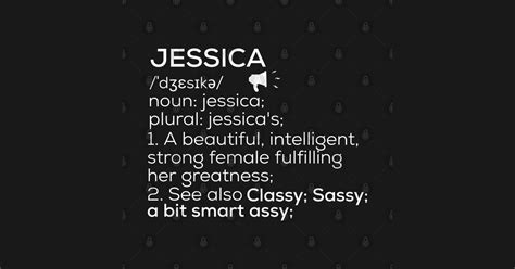 Jessica Name Definition Jessica Female Name Jessica Name Autocollant Teepublic Fr