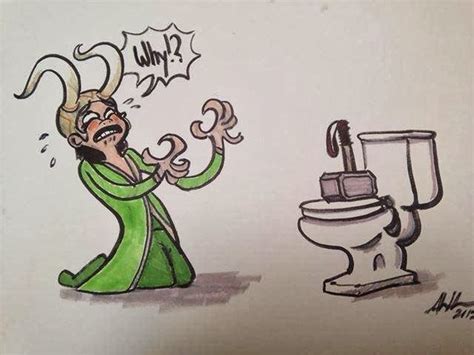 Oh My Freaking Stars Loki And Toilets