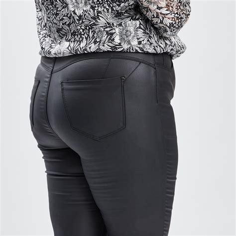 Pantalon Enduit Skinny Grande Taille Noir Femme Grande Taille La Halle