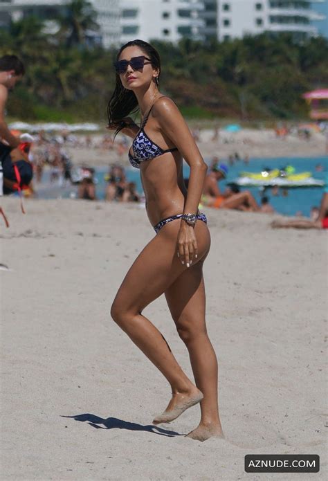 Patricia Gloria Contreras Sexy In A Thong Bikini At The Beach In Miami