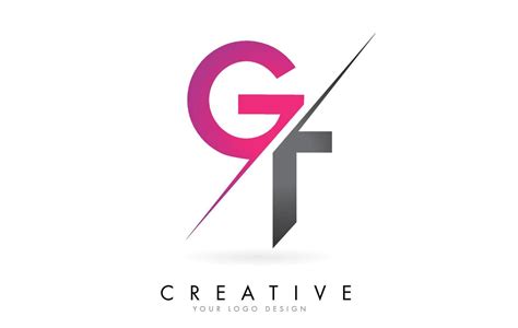 Logotipo De Letra Gt Gt Con Diseño De Bloque De Color Y Corte Creativo