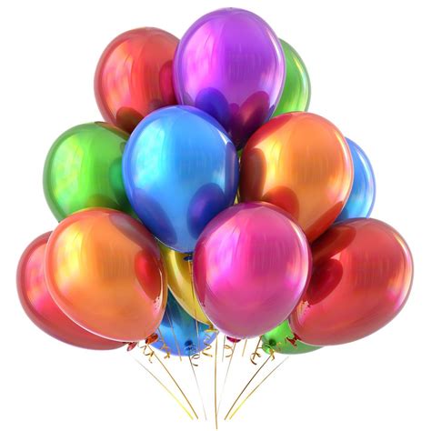 30 Helium Quality Rainbow Metallic Balloons Party Decorations Party