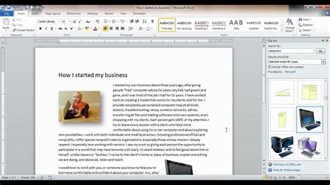 Adding a word document file into another helps save time. How to insert a picture or clipart into a Word document ...
