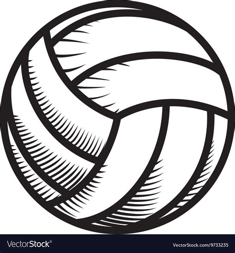 Volleyball Icon Sport Concept Graphic Royalty Free Vector