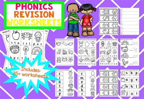 Mash Class Level Phonics Revision Worksheets